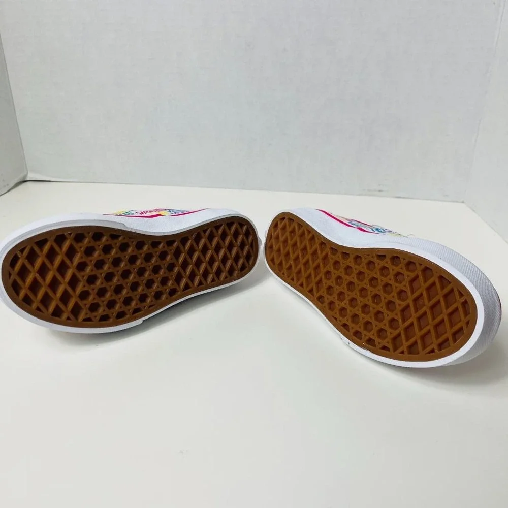 Vans Kids Authentic Elastic Rainbow Sneaker 10.5K - Picture 12 of 12